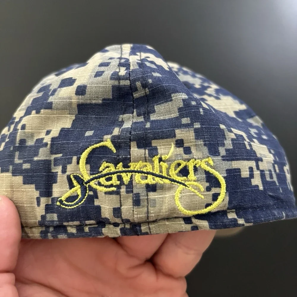 The Game Brand Baseball Hat‎ Blue Digital Camo Size 7 & 1/2 
